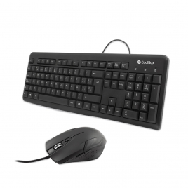 Teclado + Mouse Coolbox USB Black