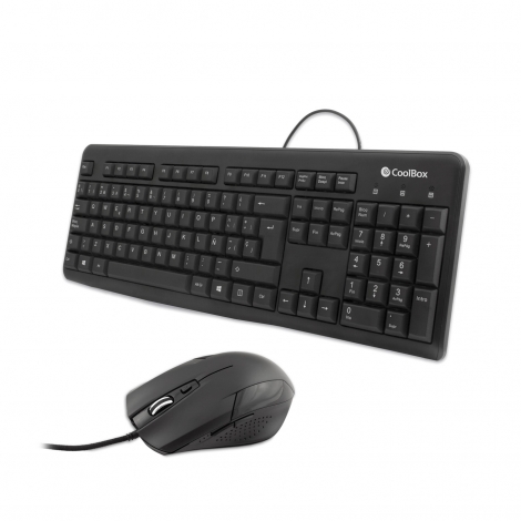 Teclado + Mouse Coolbox USB Black
