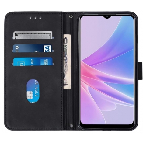 Funda Movil HT Flip Case Black Oppo A78 5G