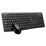 Teclado + Mouse Coolbox Multimedia Wireless USB Black
