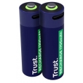 Pila Recargable Trust USB-C Tipo AA 1700MAH Pack 2