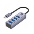 HUB Maillon USB-C 4 Puertos 3.2 Aluminio Silver