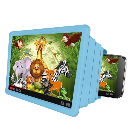 Lupa Pantalla Telefono Celly Kidsmovie 8" Blue