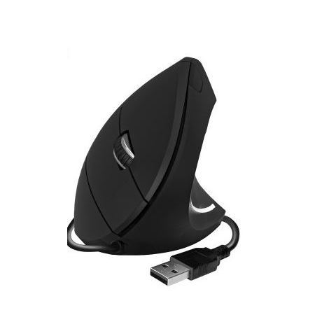 Mouse Subblim Vertical Glide Ergo Black USB