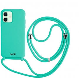 Funda Movil Back Cover Cool Silicona + Cordon Mint iPhone 12