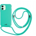 Funda Movil Back Cover Cool Silicona + Cordon Mint iPhone 12