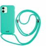 Funda Movil Back Cover Cool Silicona + Cordon Mint iPhone 12