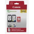 Cartucho Canon PG-575 / CL-576 Multipack + Papel 50H Pixma MG5751 MG5752 MG5753 MG6851