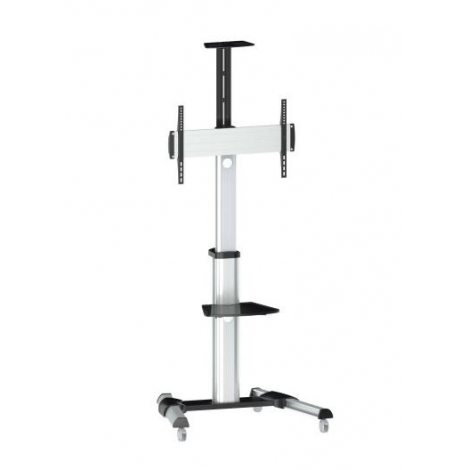 Soporte Monitor Suelo Movil Equip 37-100" Vesa 400 / 600 Silver/Black