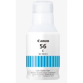 Bote de Tinta Canon 56 Blue 135ML para Maxify GX7050 GX6050 GX5050 GX4050 GX3050 GX6550 GX5550