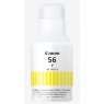 Bote de Tinta Canon 56 Yellow 135ML para Maxify GX7050 GX6050 GX5050 GX4050 GX3050 GX6550 GX5550