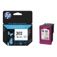 Cartucho HP 302 Color Deskjet 1010/2130/3630 Envy 4520/4522 Officejet 3830/4650 165 PAG