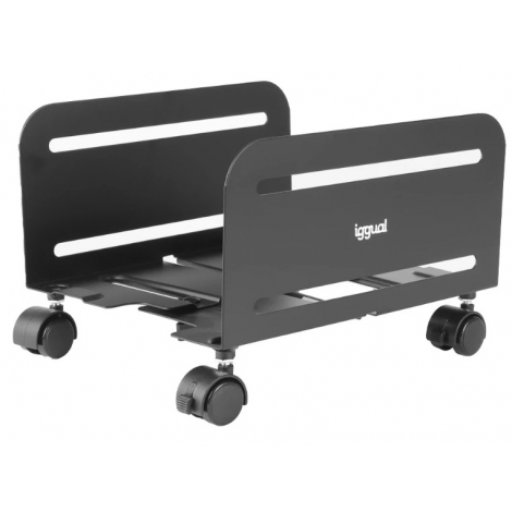 Soporte CPU Metalico con Ruedas Iggual 119-209 MM Black