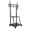 Soporte Monitor Suelo Movil Iggual 37-100" Ruedas Black