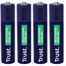 Pila Recargable Trust USB-C Tipo AAA 500MAH Pack 4