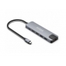 Puerto Replicador USB-C Nilox 2Xhdmi + RJ45 + 3Xusb 3.0 + USB + USB-C PD 100W Silver