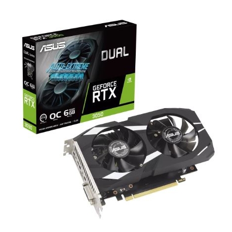Tarjeta Grafica PCIE Nvidia GF RTX 3050 Dual OC 6GB DDR6 DVI HDMI DP