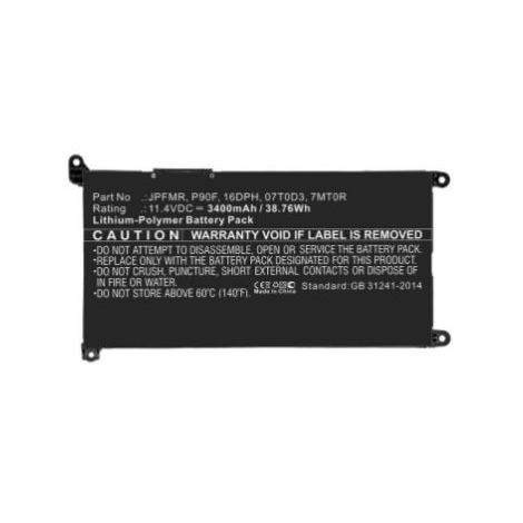 Bateria Portatil Coreparts 11.4V 3400MAH para Dell