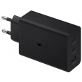 Cargador USB Samsung Trio 65W 2X USB-C + USB Black para Casa