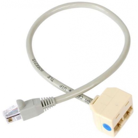 Adaptador Startech RJ45 Macho / 2X RJ45 Hembra