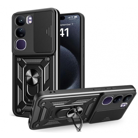 Funda Movil Back Cover HT Hard Camera Black Vivo 40SE