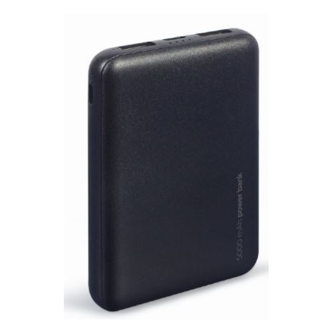 Bateria Externa Universal Gembird 5.000MAH 2Xusb Black