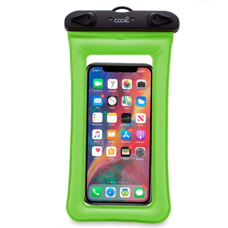 Funda Movil Cool Waterproof Universal Hasta 7" Green