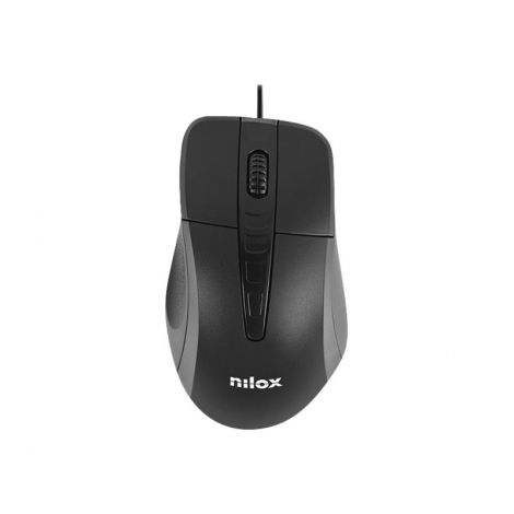 Mouse Nilox Optico 1000DPI Ergonomico USB Black