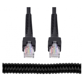 Cable Kablex red RJ45 CAT 6 2M Black Espiral