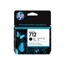 Cartucho HP 712 Black Designjet T230 T250 T630 T650