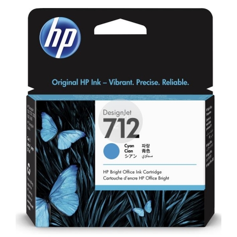 Cartucho HP 712 Cyan Designjet T230 T250 T630 T650