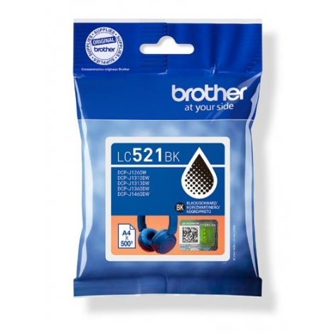 Cartucho Brother LC521 Black J1360DW J1310DW J1260W