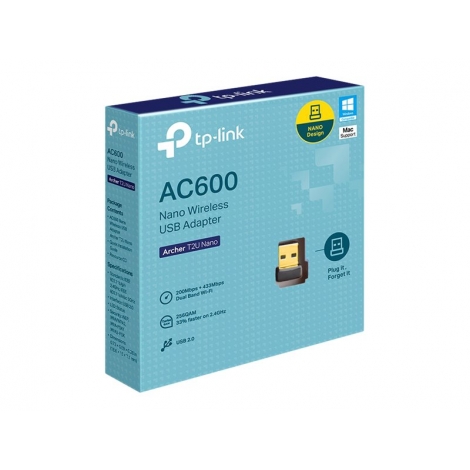 Adaptador WIFI TP-LINK 600Mbps Archer T2U Nano USB