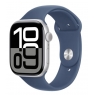 Apple Watch Series 10 GPS 46MM Silver Aluminium + Correa Denim Sport Band M/L