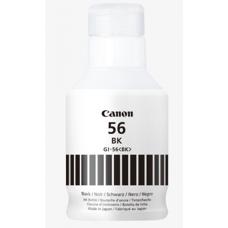 Bote de Tinta Canon 56 Black 170ML para Maxify GX7050 GX6050 GX5050 GX4050 GX3050 GX6550 GX5550