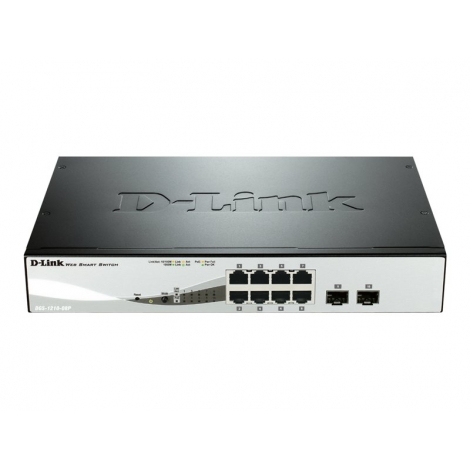 Switch D-LINK DGS-1210-8P 10/100/1000 8 Puertos + 2 SFP