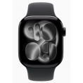 Apple Watch Series 11 GPS + Cell 42Mm Jet Black Aluminium + Correa Black Sport Band M/L