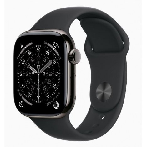 Apple Watch Series 11 GPS + Cell 42Mm Slate Titanium + Correa Black Sport Band M/L