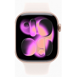 Apple Watch Series 11 GPS + Cell 46MM Rose Gold Aluminium + Correa Light Blush Sport Band M/L