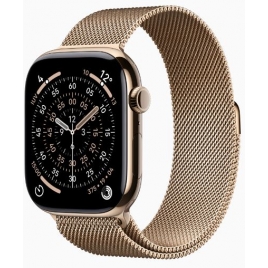 Apple Watch Series 11 GPS + Cell 46Mm Gold Titanium + Correa Gold Milanese Loop M/L