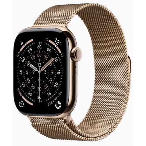 Apple Watch Series 11 GPS + Cell 46Mm Gold Titanium + Correa Gold Milanese Loop S/M