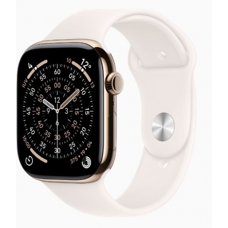 Apple Watch Series 11 GPS + Cell 46Mm Gold Titanium + Correa Light Blush Sport Band S/M