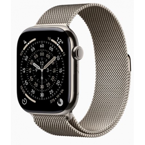 Apple Watch Series 11 GPS + Cell 46Mm Natural Titanium + Correa Natural Milanese Loop M/L
