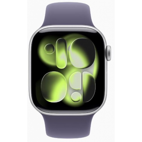 Apple Watch Series 11 Gps 42Mm Silver Aluminium + Correa Purple FOG Sport Band S/M