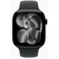 Apple Watch Series 11 Gps 46Mm Jet Black Aluminium + Correa Black Sport Band M/L