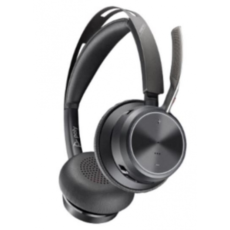 Auricular + MIC Poly Voyager Focus 2 ANC Wireless Black USB / USB-C + Base de Carga