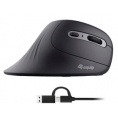 Mouse Equip Vertical Ergo USB / USB-C 1200DPI Black