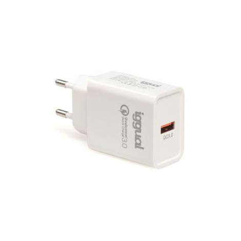 Cargador USB Iggual 18W QC 3.0 White para Casa