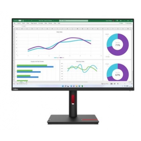 Monitor Lenovo 31.5" QHD Thinkvision T32H-30 2560X1440 4ms HDMI DP USB-C Piv / Reg Black