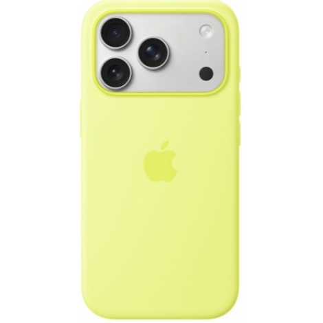 Funda iPhone 17 PRO Apple Silicona MagSafe Neon Yellow
